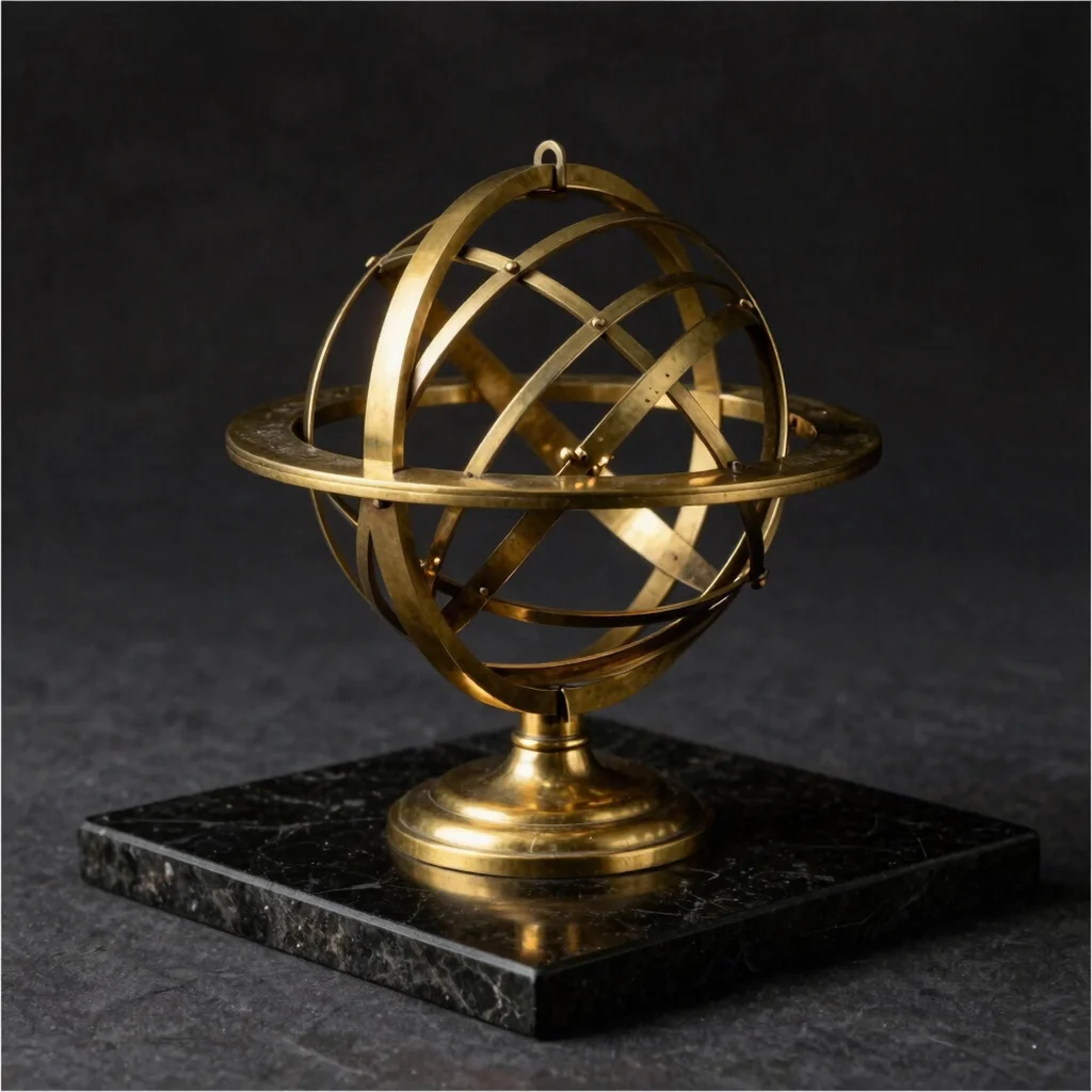 Hand-Forged Brass Astrolabe Sphere